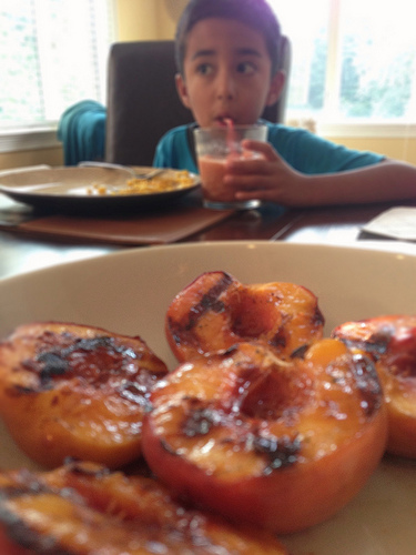 Grilled Peaches | Ann Ning Learning How