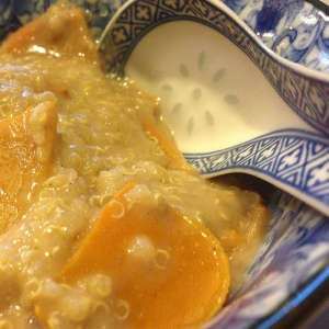 Persimmon Porridge w Quinoa | Vegan | Ann Ning Learning How