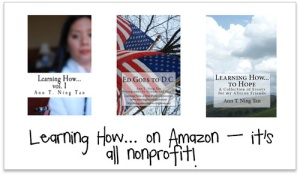 Ann Ning Learning How |Nonprofit books on Amazon!
